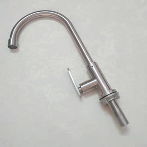 Stainless steel kitchen faucet