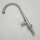 Stainless steel kitchen faucet